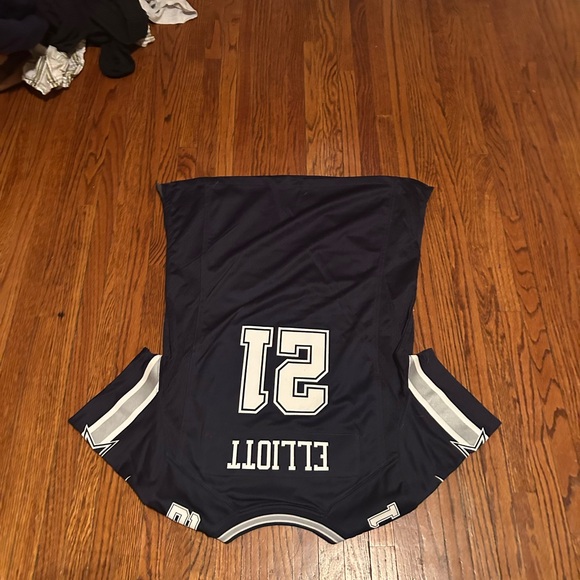 DALLAS COWBOYS ELLIOTT#21 WOMEN NIKE NAVY GAME JERSEY L - Picture 2 of 3